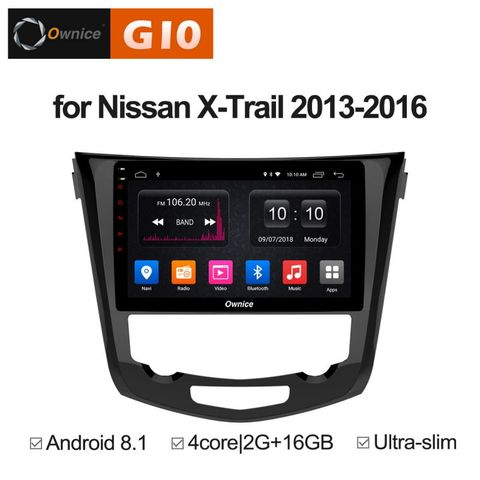 Ownice G10 S1668E  Nissan Qashiqai 2, X-trail 3 auto AC (Android 8.1)